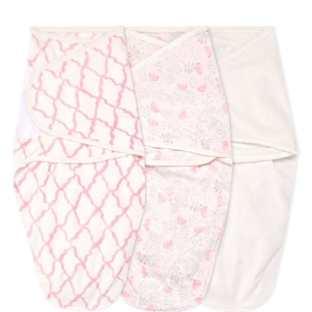 aden + anais Easy Swaddle Wrap Minky - 0-3 Months - 3pk